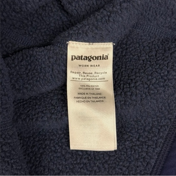 PATAGONIA Better Sweater 1/4-Zip Fleece Blue Sz Small - Picture 9 of 12